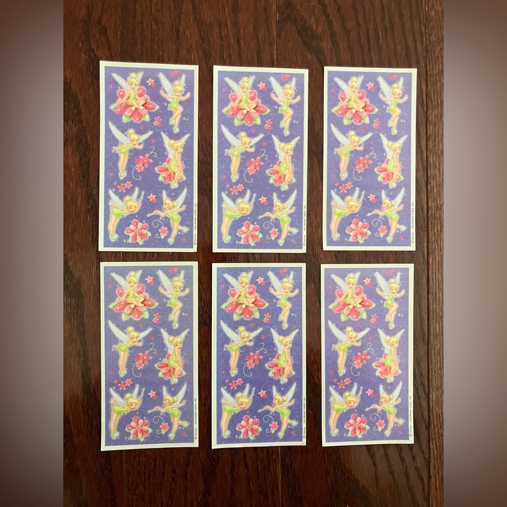 VTG Tinker Bell Stickers (6 sheets in order)